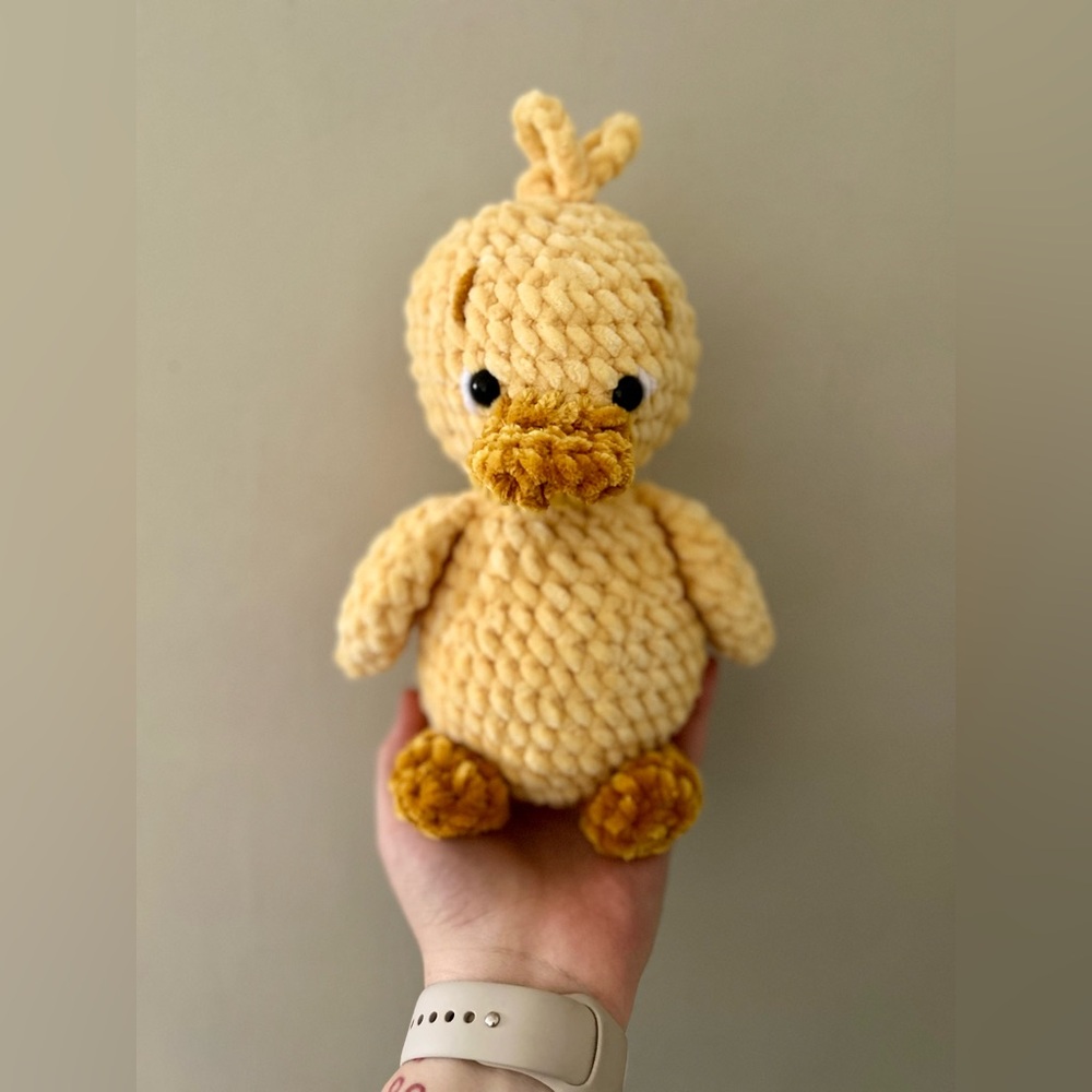 Crocheted plush ducky